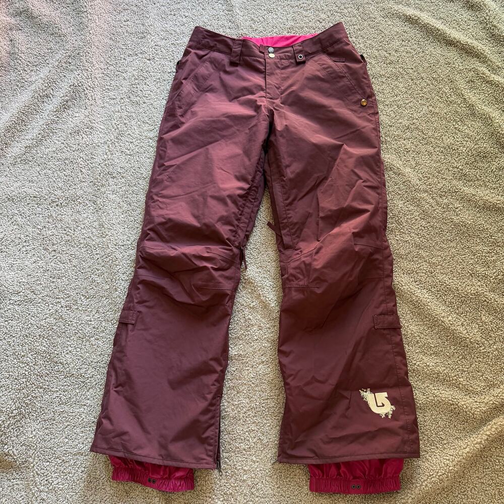 Burton Women’s Downtown Insulated Snow Pants Burgundy Size Small